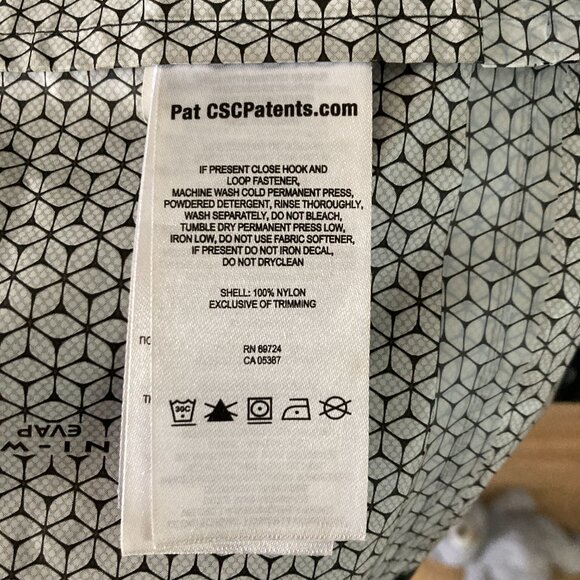 Columbia Omni-Wick Long Rain Jacket Black Medium - Picture 8 of 8